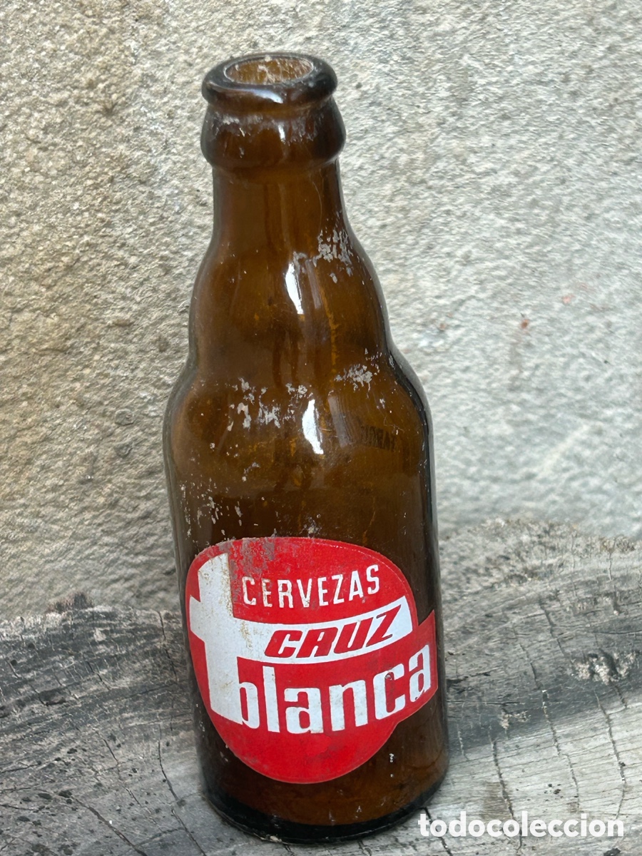 Coleccionismo de cervezas: Botella de cerveza cruz blanca