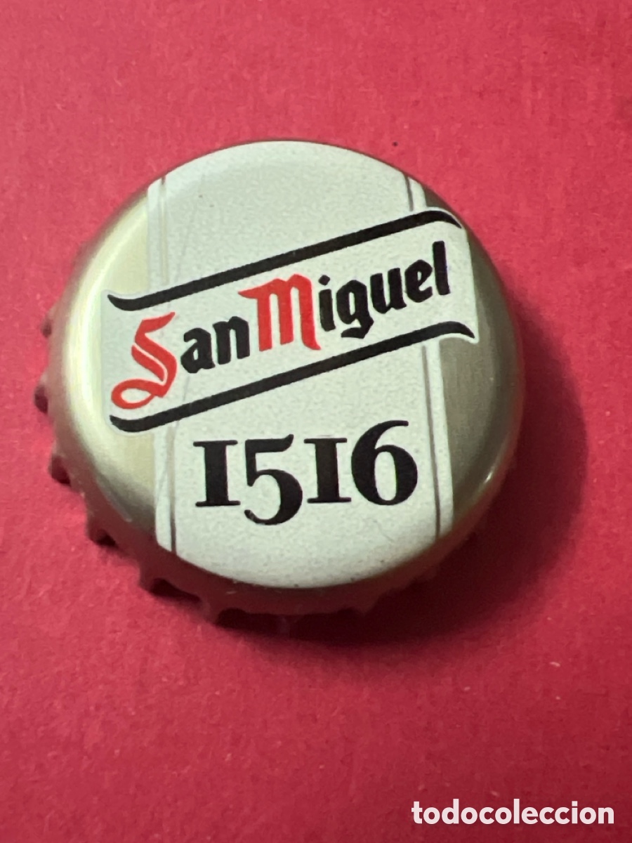 Coleccionismo de cervezas: T4/X2/H2. CHAPA CERVEZA SAN MIGUEL 1516