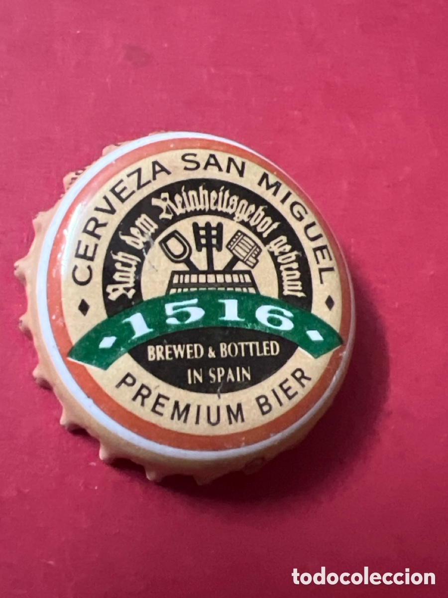 Coleccionismo de cervezas: T4/X2/H5. Chapa Cerveza SAN MIGUEL 1516 Premium xapa kronkorken tappi bottle cap capsule