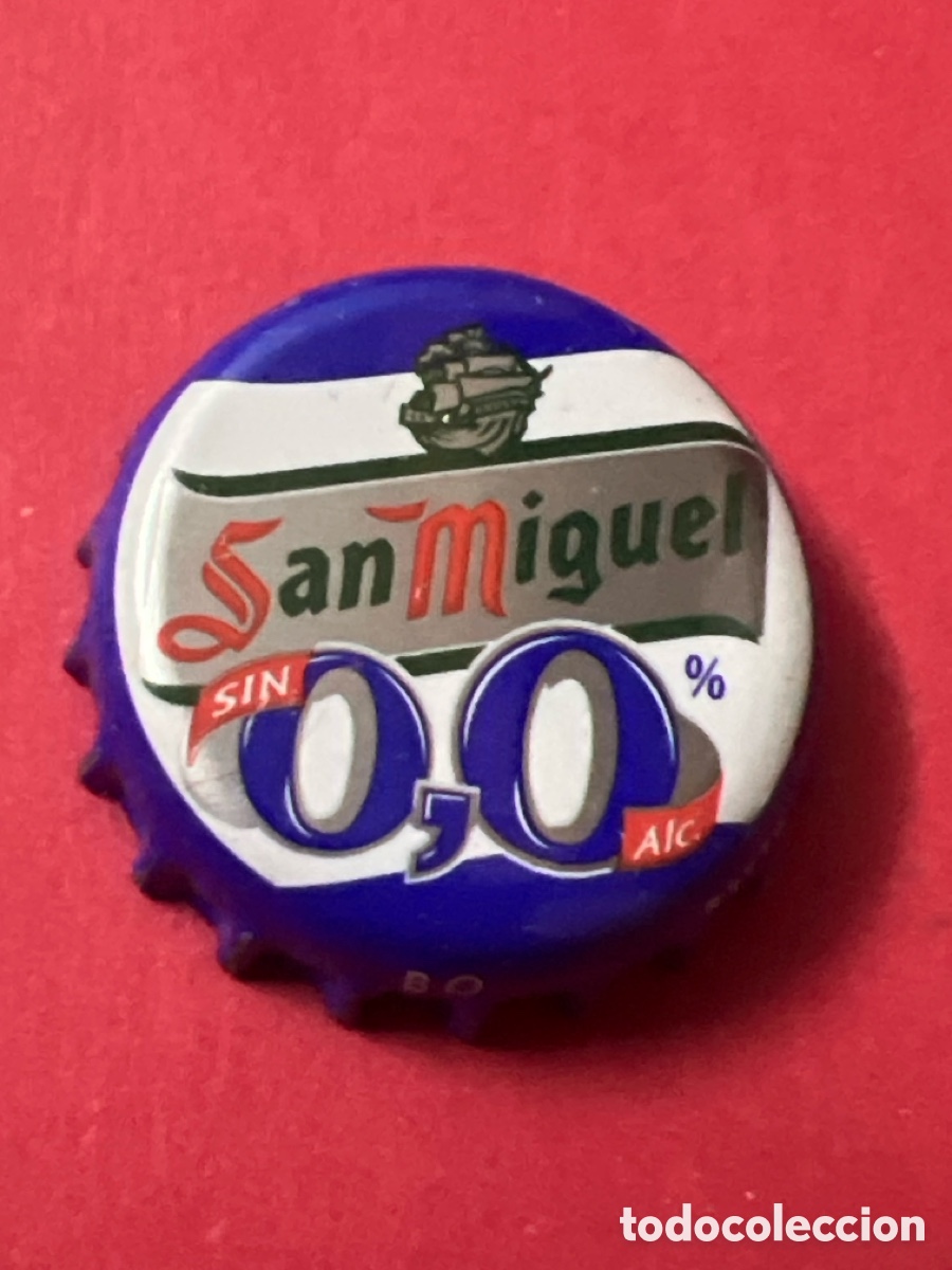 Coleccionismo de cervezas: T4/X2/i4.chapa san miguel 0,0% a&ntilde;o 2004 crown cap tapon corona