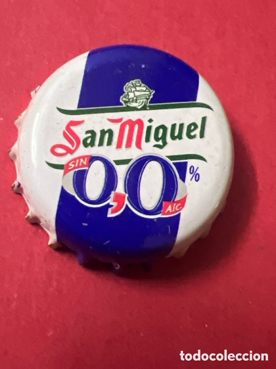 Coleccionismo de cervezas: T4/X2/i5. Chapa Cerveza San Miguel 0,0