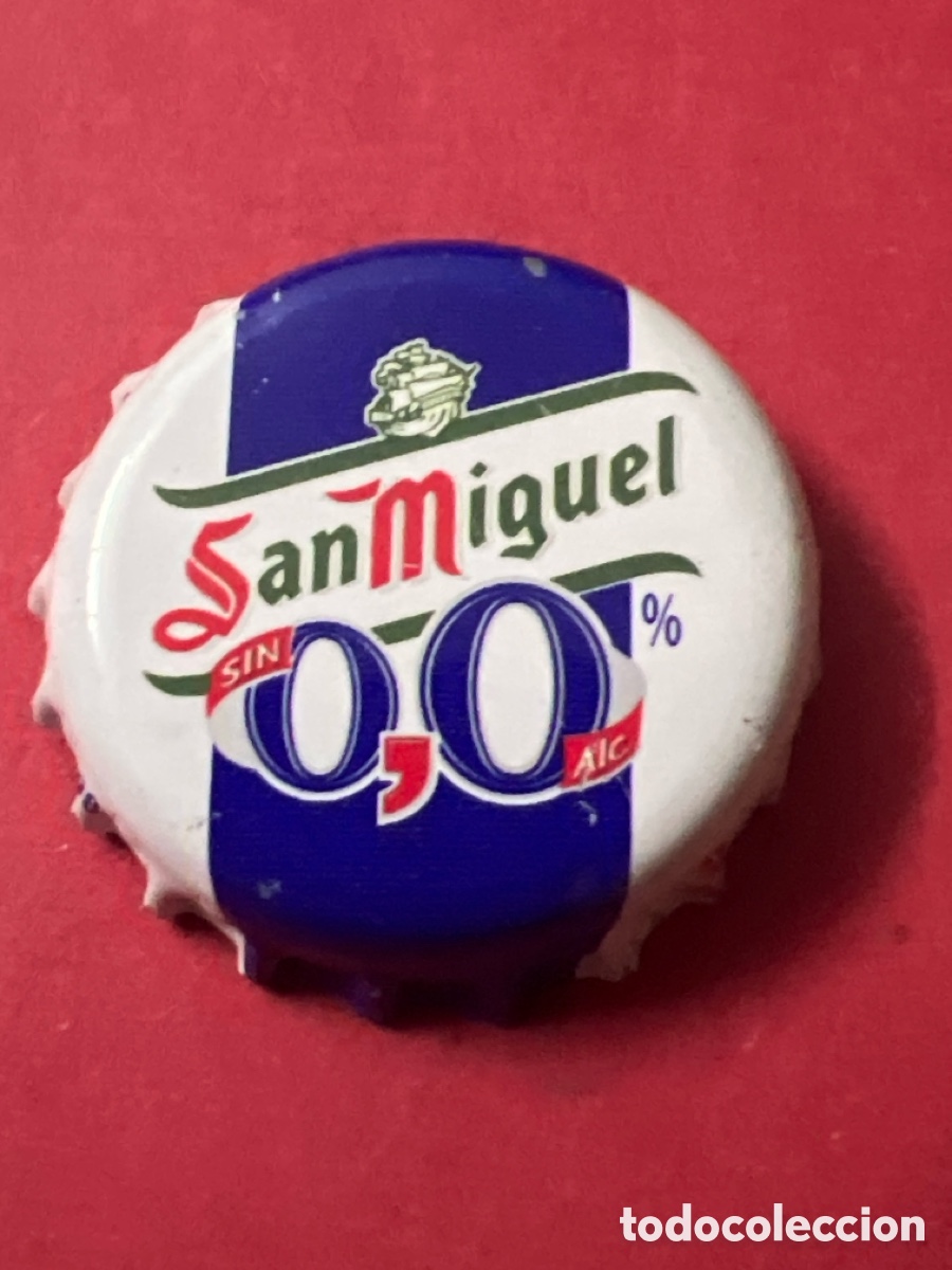 Coleccionismo de cervezas: T4/X2/J4. Chapa Cerveza San Miguel 0,0