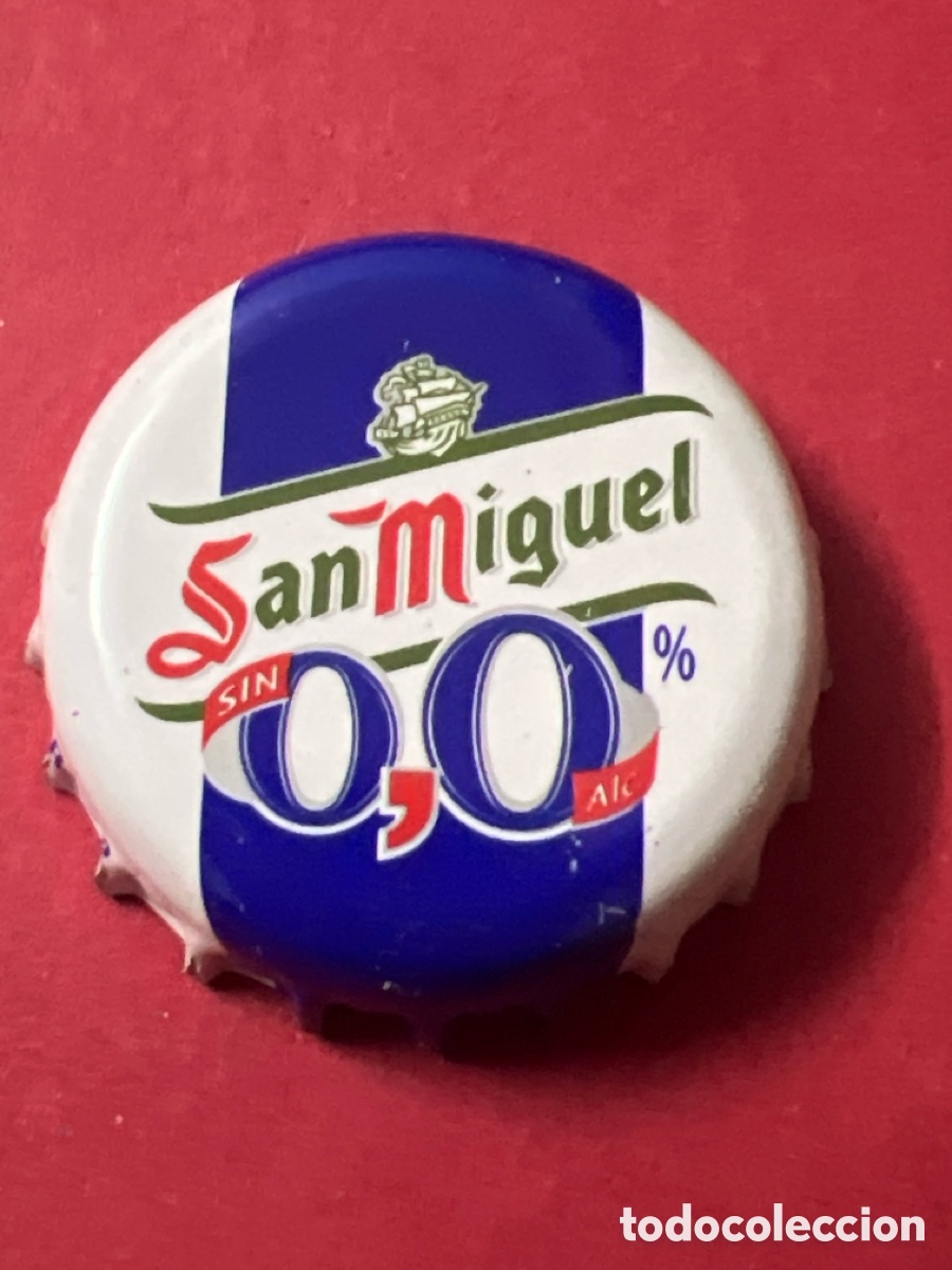 Coleccionismo de cervezas: T4/X2/J5. Chapa Cerveza San Miguel 0,0