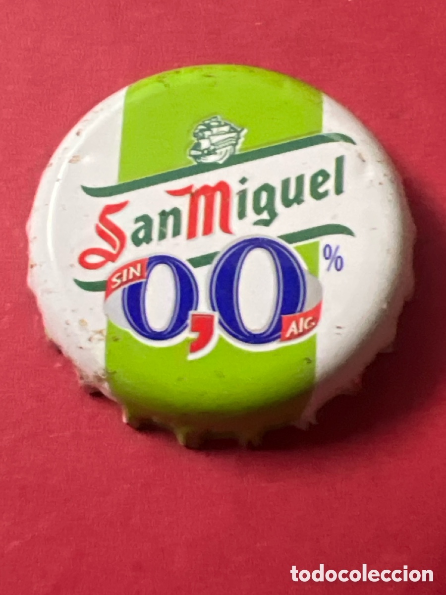 Coleccionismo de cervezas: T4/X2/K1. CHAPA TAPON CERVEZA SAN MIGUEL 0,0%