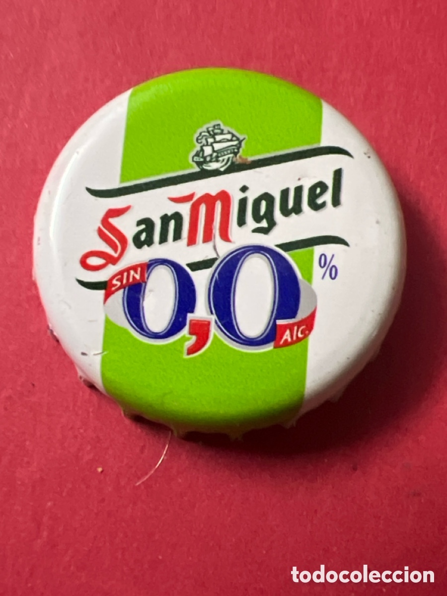 Coleccionismo de cervezas: T4/X2/K2. CHAPA TAPON CERVEZA SAN MIGUEL 0,0%