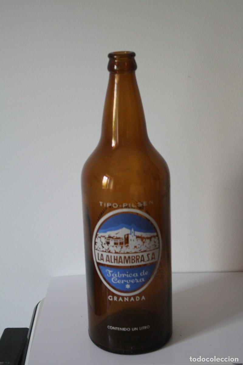Coleccionismo de cervezas: BOTELLA LA ALHAMBRA, S.A. - Foto 1