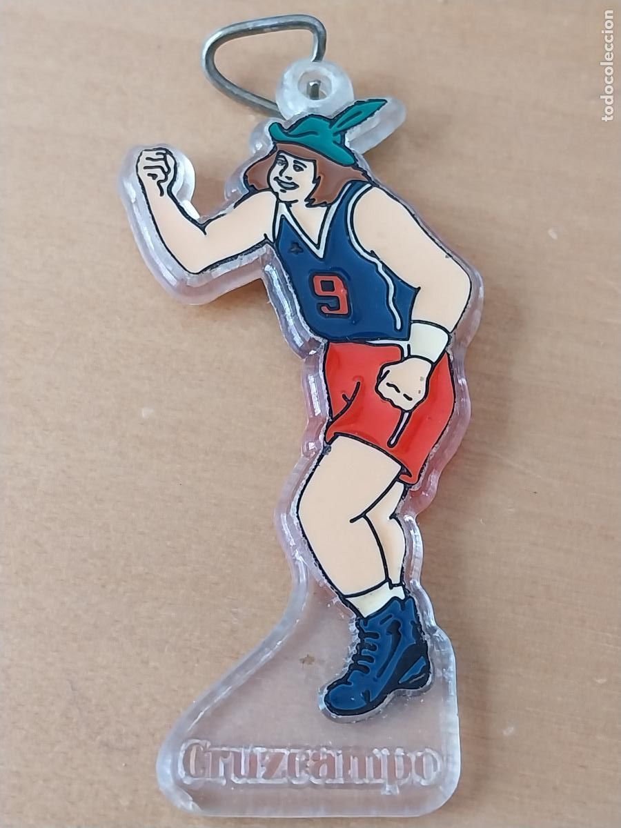Coleccionismo de cervezas: CERVEZA CRUZCAMPO LLAVERO PLASTICO PINTURA LACADA 8.30CMS ALTO ORIGINAL