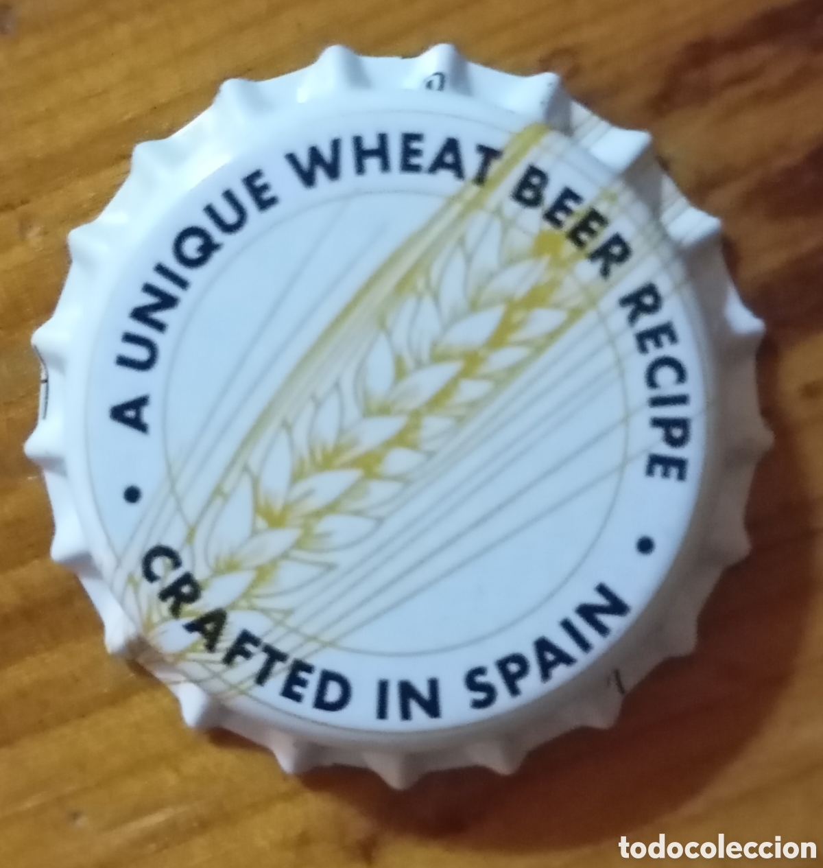 Coleccionismo de cervezas: Chapa, tap&oacute;n corona, crown cap estrella galicia wit bier china