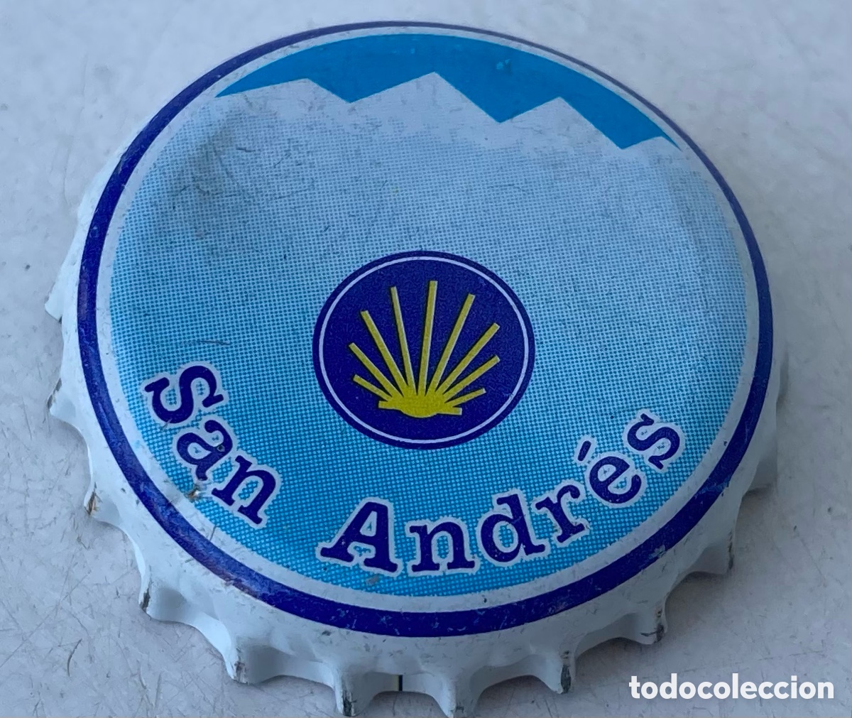 Coleccionismo de cervezas: BOTTLE CAP TAP&Oacute;N CORONA WATER CHAPA EAU WASSER AGUA SAN ANDR&Eacute;S.LE&Oacute;N.--LOTE N. 2085-CARMANJO