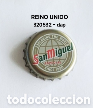 Collectionnisme de bi&egrave;res: Chapa tap&oacute;n corona de Reino Unido