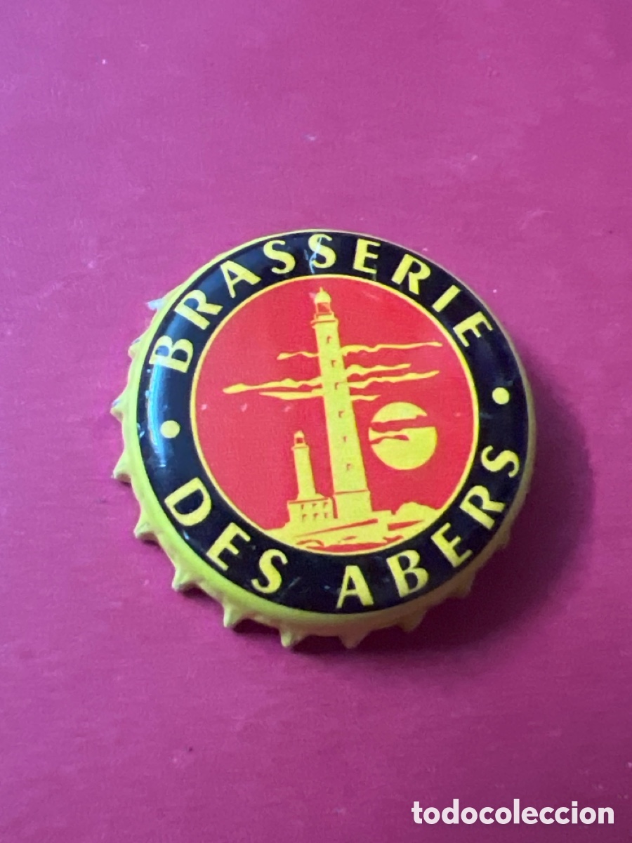 Coleccionismo de cervezas: T4/X8/G5. TAP&Oacute;N CORONA BOTTLE CAP BEER BIRRA CHAPA CERVEZA ARTESANA DES ABERS.FRANCIA.