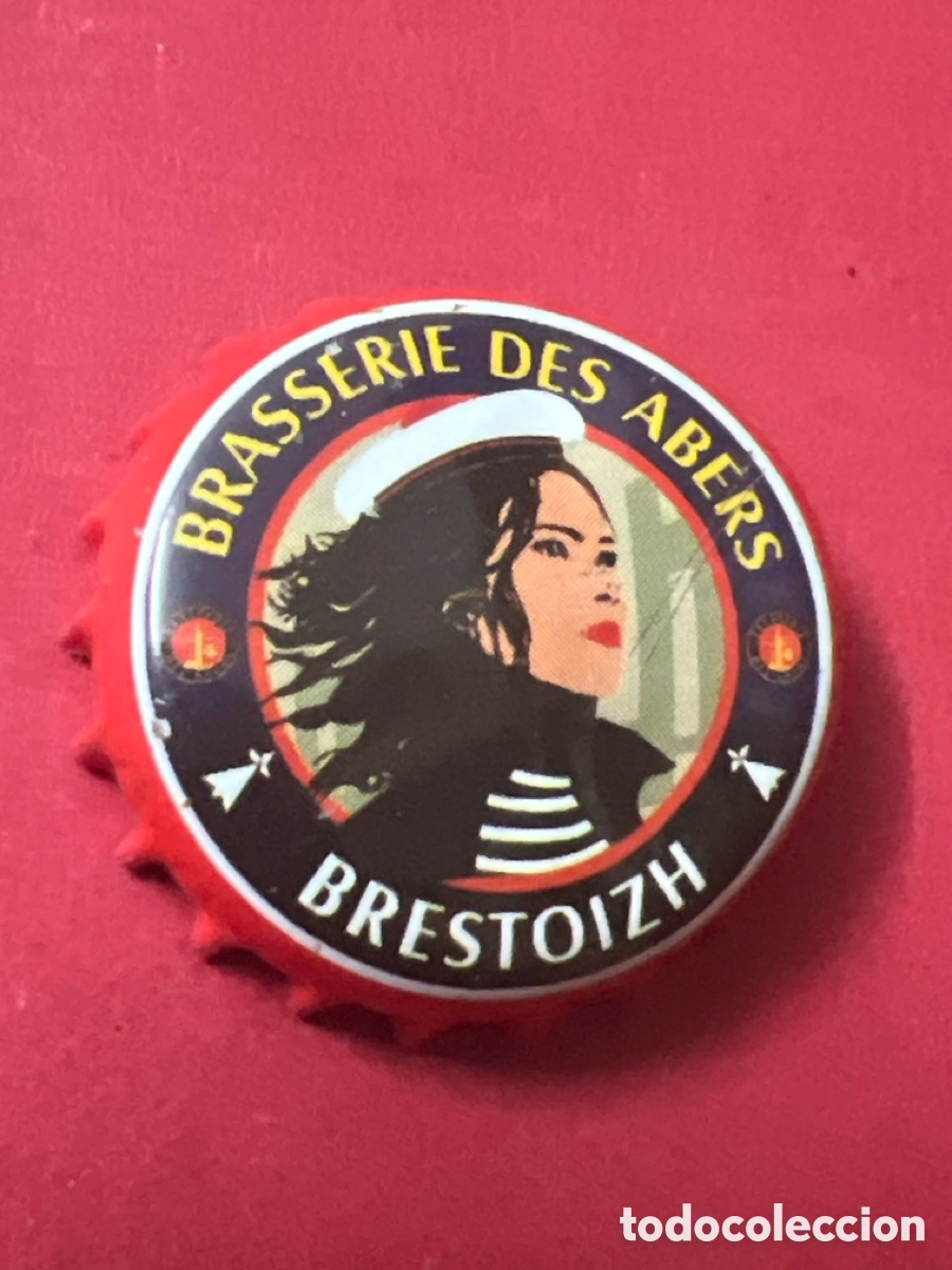 Coleccionismo de cervezas: T4/X8/O4. CHAPA CERVEZA - BRASSERIE DES ABERS - BRESTOIZH