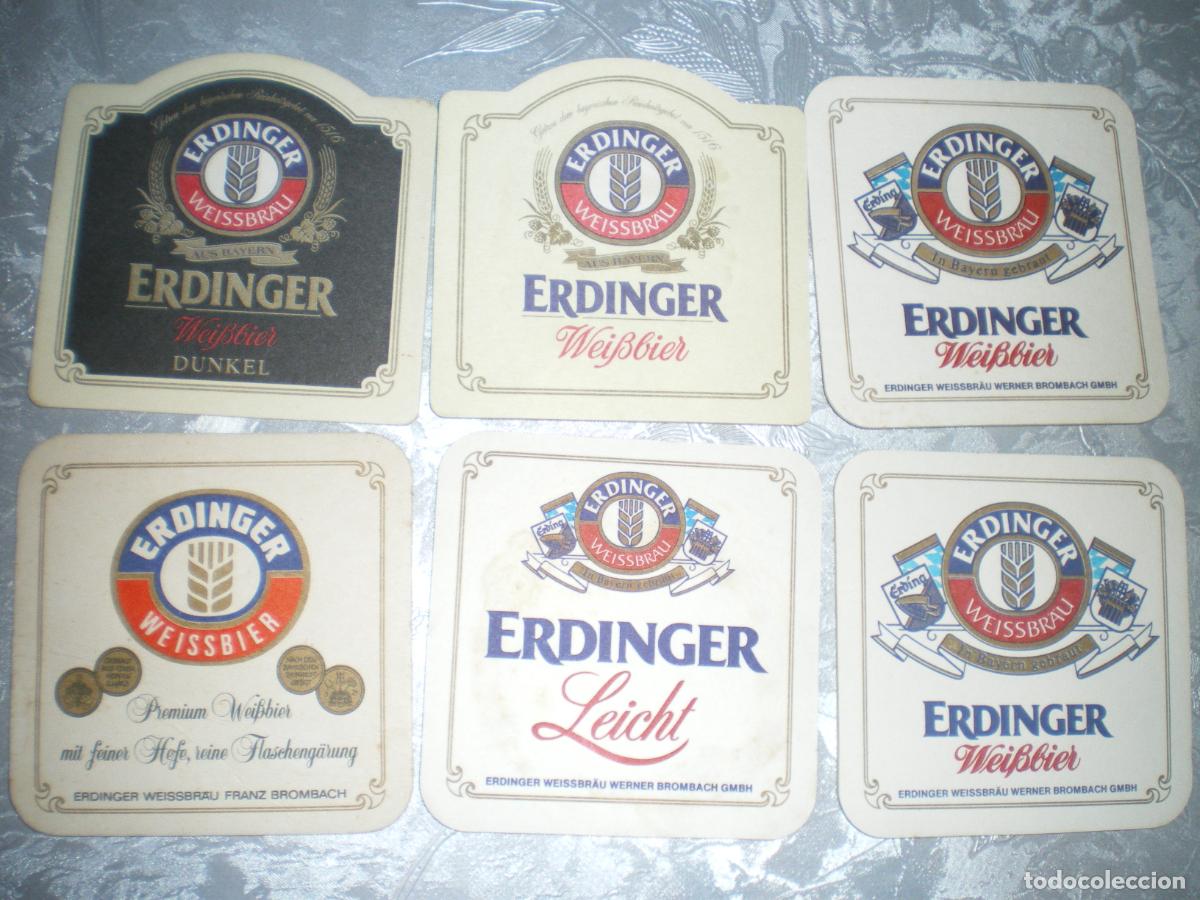 Coleccionismo de cervezas: LOTE POSAVASOS CERVEZA ERDINGER