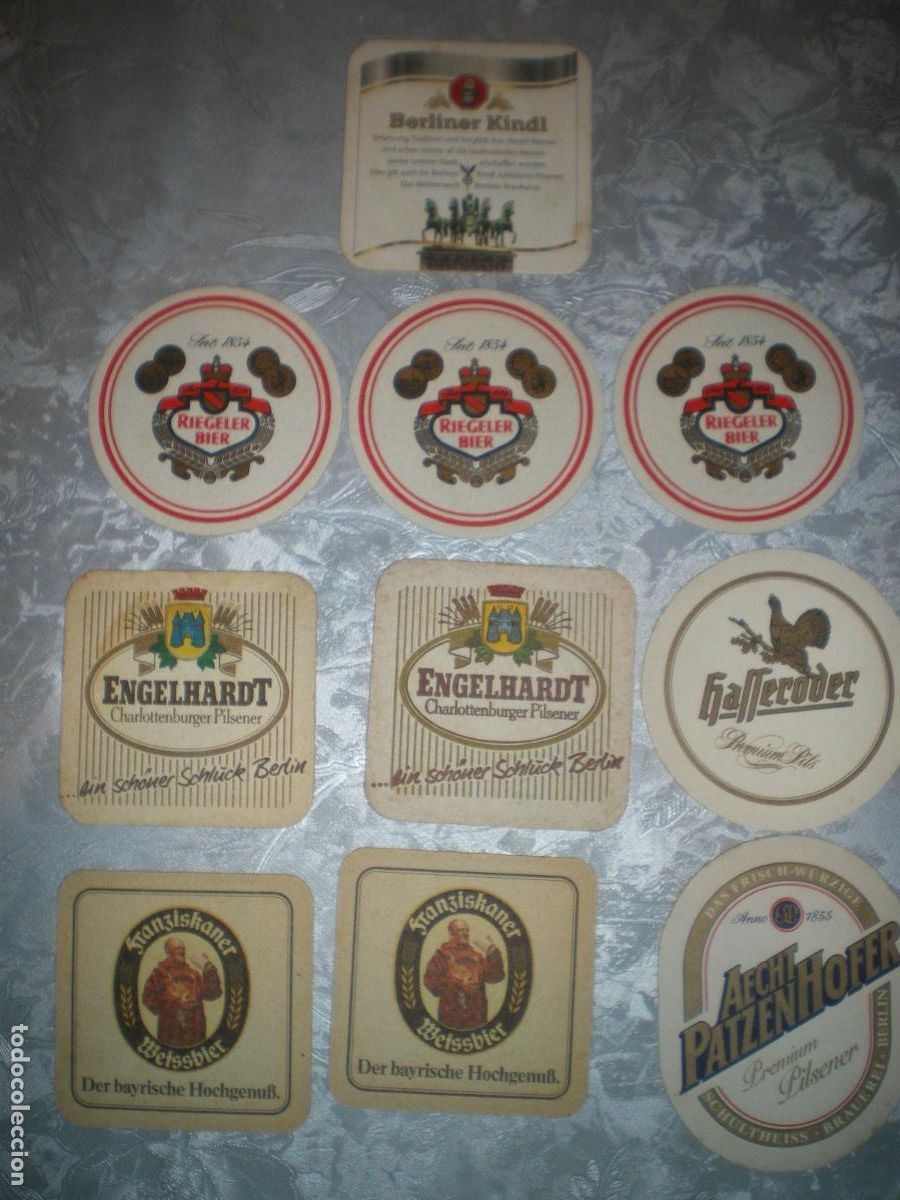 Coleccionismo de cervezas: LOTE POSAVASOS CERVEZA ALEMANIA VARIADO
