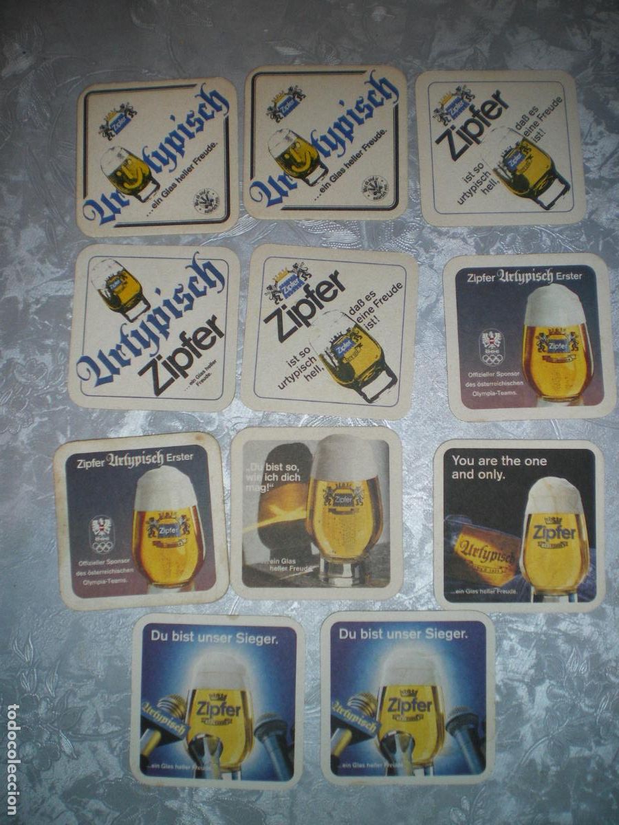 Coleccionismo de cervezas: LOTE POSAVASOS CERVEZA AUSTRIA ZIPFER