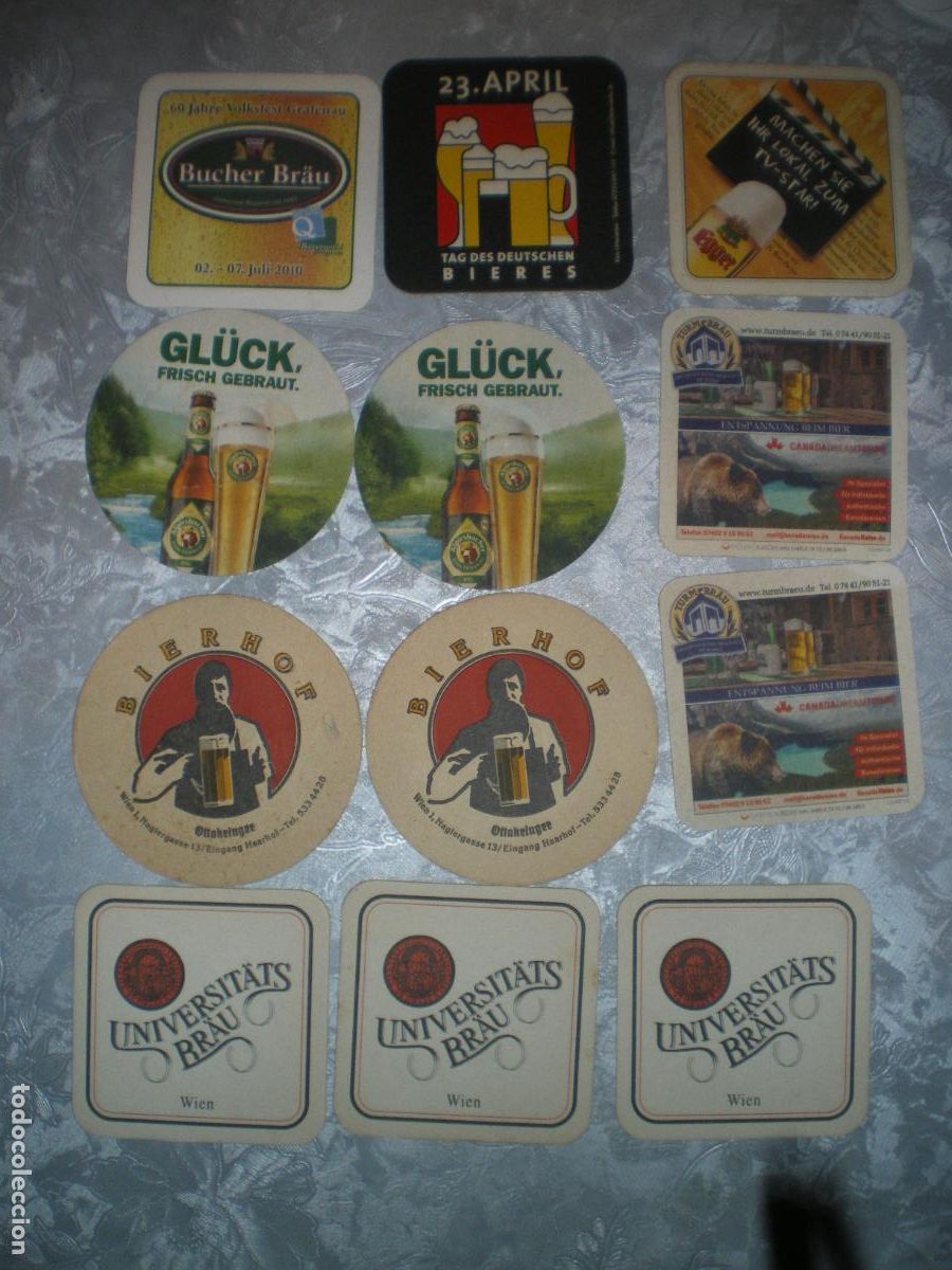 Coleccionismo de cervezas: LOTE POSAVASOS CERVEZA AUSTRIA ALEMANIA