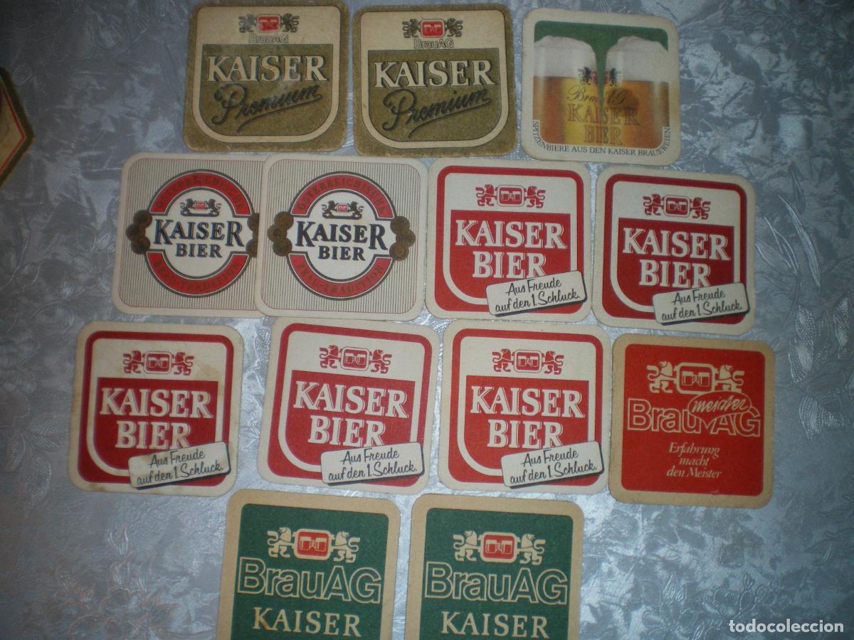 Coleccionismo de cervezas: LOTE POSAVASOS CERVEZA AUSTRIA KAISER BIER