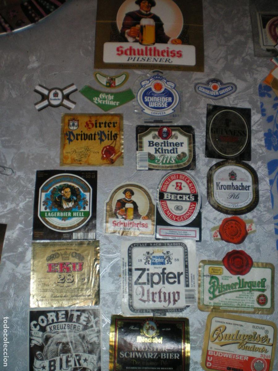 Coleccionismo de cervezas: LOTE ETIQUETAS CERVEZA ALEMANIA, GUINNESS.....