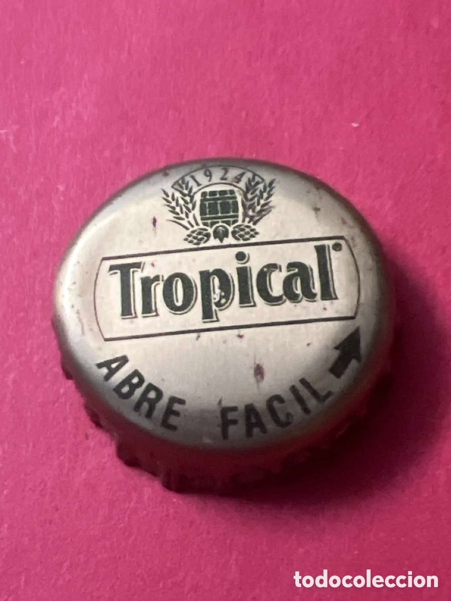 Coleccionismo de cervezas: T4/X9/J3. Chapa Espa&ntilde;a tropical cerveza tapon corona