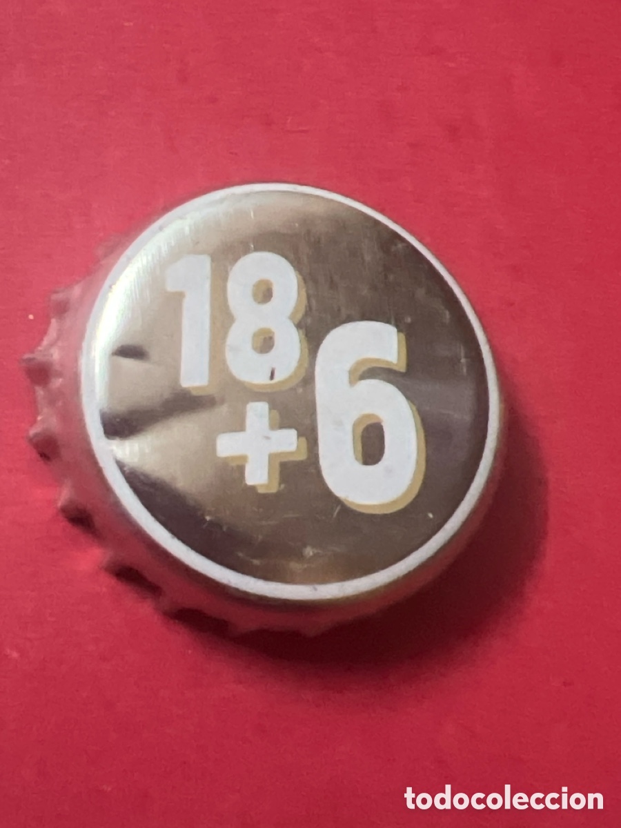 Coleccionismo de cervezas: T4/X9/K1. TAPON CORONA CAPSULA CHAPA CERVEZA MAES 18 + 6 (B&Eacute;LGICA)