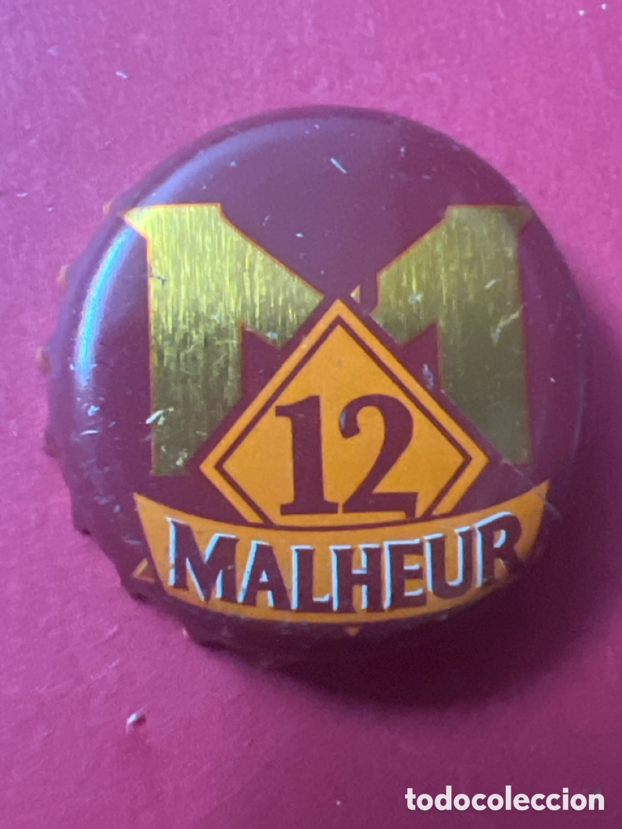 Coleccionismo de cervezas: T4/X10/H5. TAPON CORONA CAPSULA CHAPA CERVEZA MALHEUR (B&Eacute;LGICA)