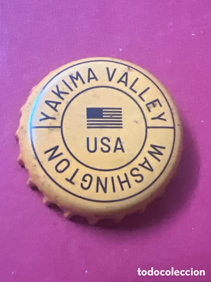 Coleccionismo de cervezas: T4/X10/J4. Chapa Cerveza San Miguel Yakima Valley