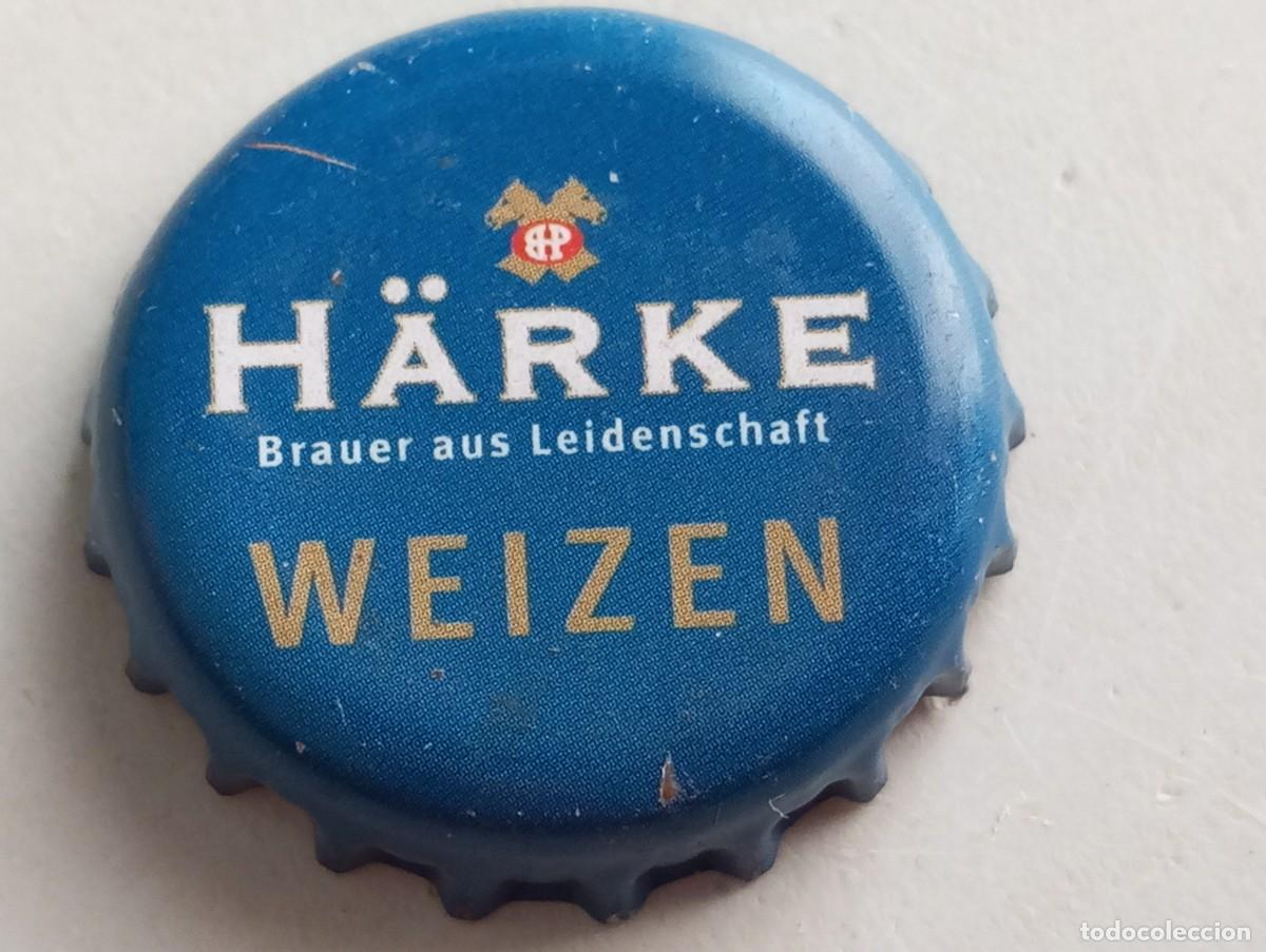 Coleccionismo de cervezas: Chapa tap&oacute;n corona de la cerveza alemana H&Auml;RKE WEIZEN - BRAUER AUS LEIDENSCHAFTS