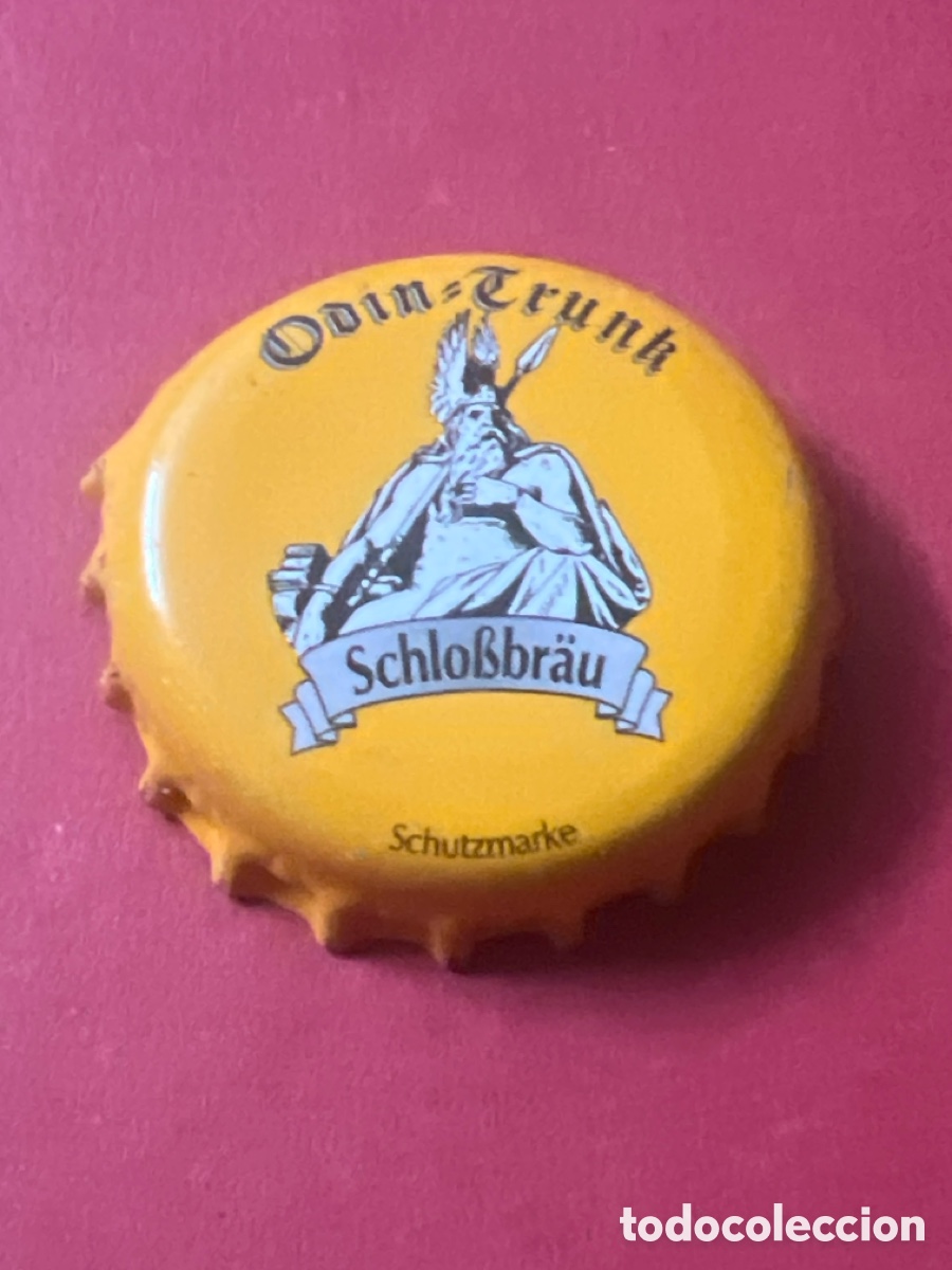 Coleccionismo de cervezas: Q187. CHAPA CERVEZA - Schlossbr&auml;u Odin Trunk