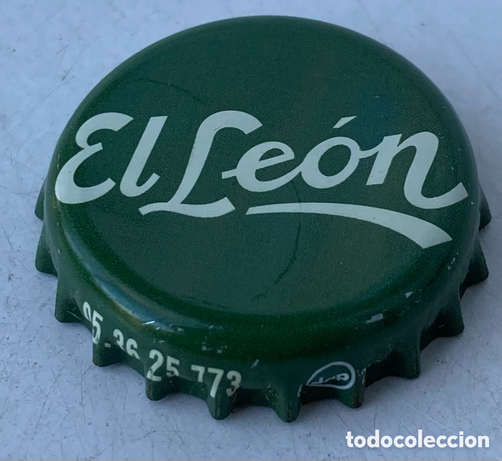 Colecionismo de cervejas: TAP&Oacute;N CORONA BOTTLE CAP CHAPA BIRRA CAPSULE BIERE BIER BEER CERVEZA EL LE&Oacute;N.--LOTE N. 2401--CARMANJO