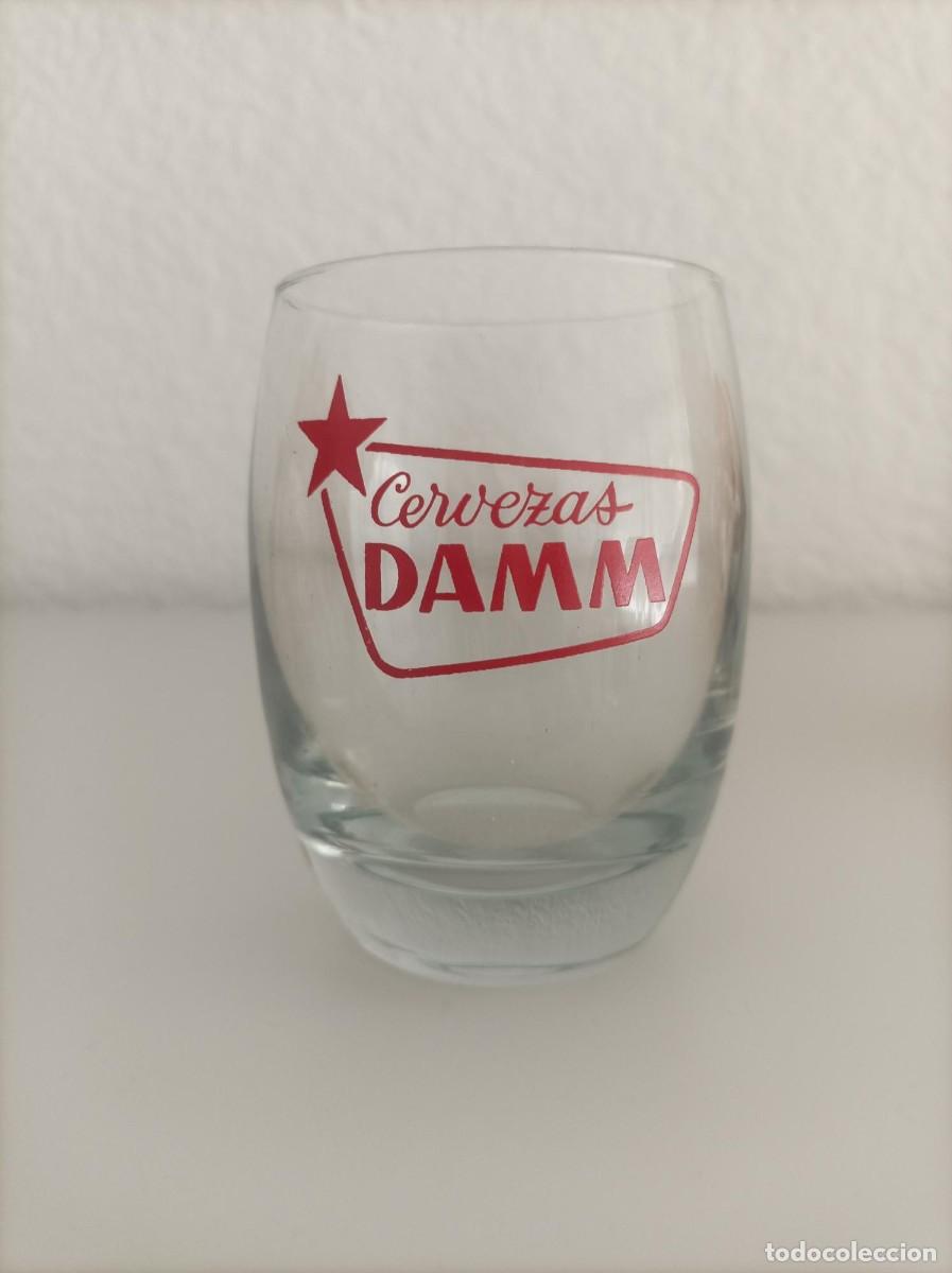 Coleccionismo de cervezas: Vaso antiguo cervezas damm - Foto 1