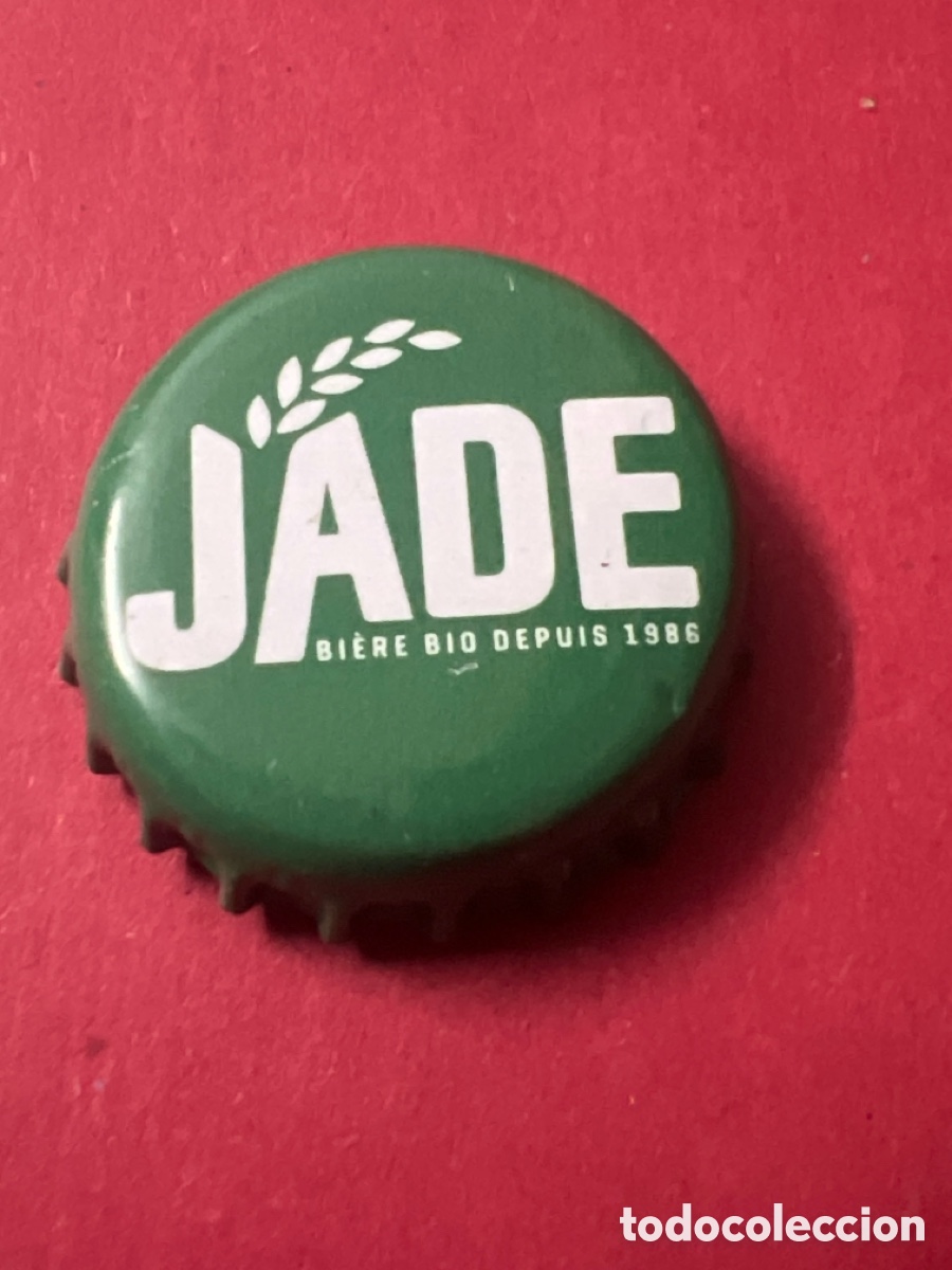 Coleccionismo de cervezas: T4/X10/O4. CHAPA CERVEZA - France Capsule Bi&egrave;re Beer Crown Cap Brasserie Castelain Jade Bi&egrave;re Bio de