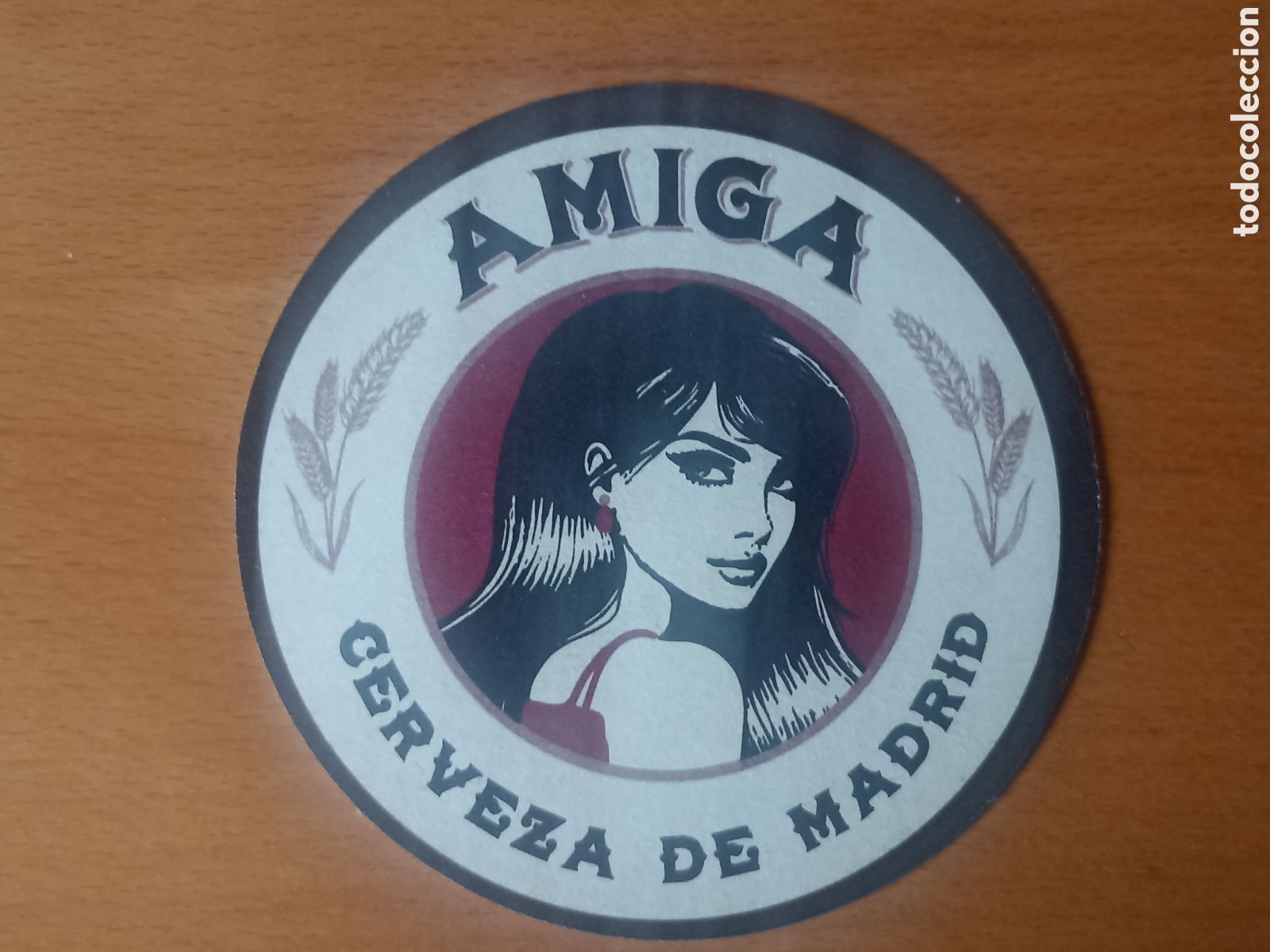 Coleccionismo de cervezas: Posavasos Cerveza Amiga Madrid - Cart&oacute;n - Pedido m&iacute;nimo 3 &euro;