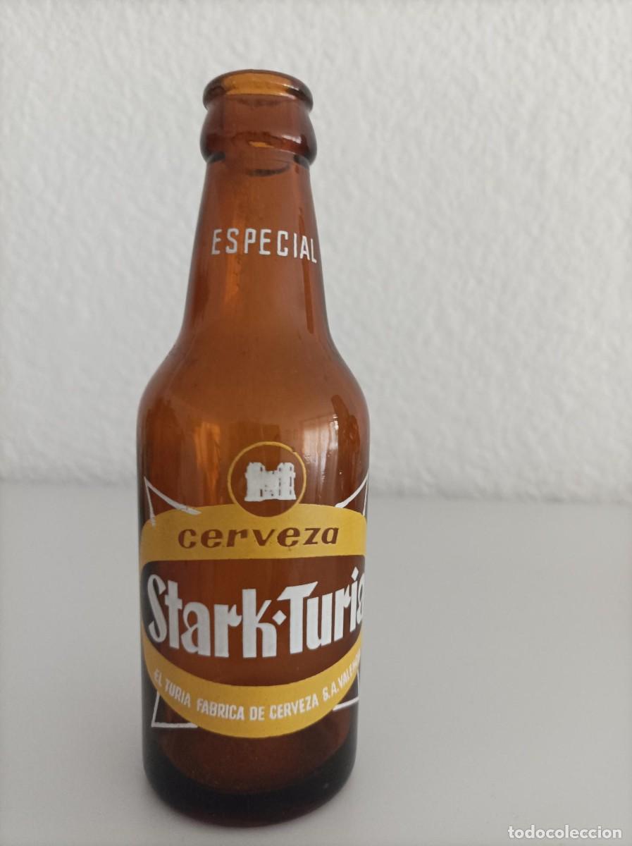Coleccionismo de cervezas: Botellin de cerveza stark Turia - Foto 1