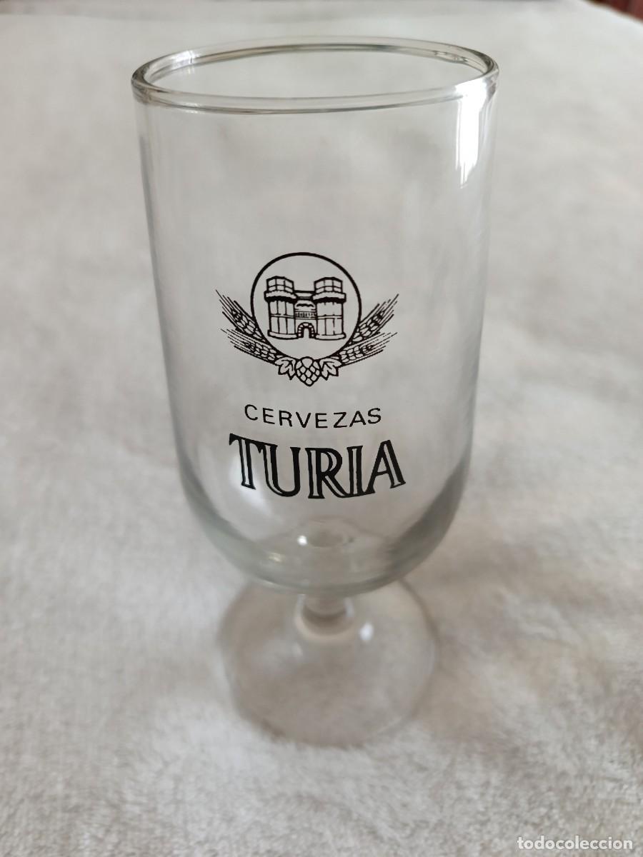 Coleccionismo de cervezas: COPA CRISTAL CERVEZAS TURIA VINTAGE