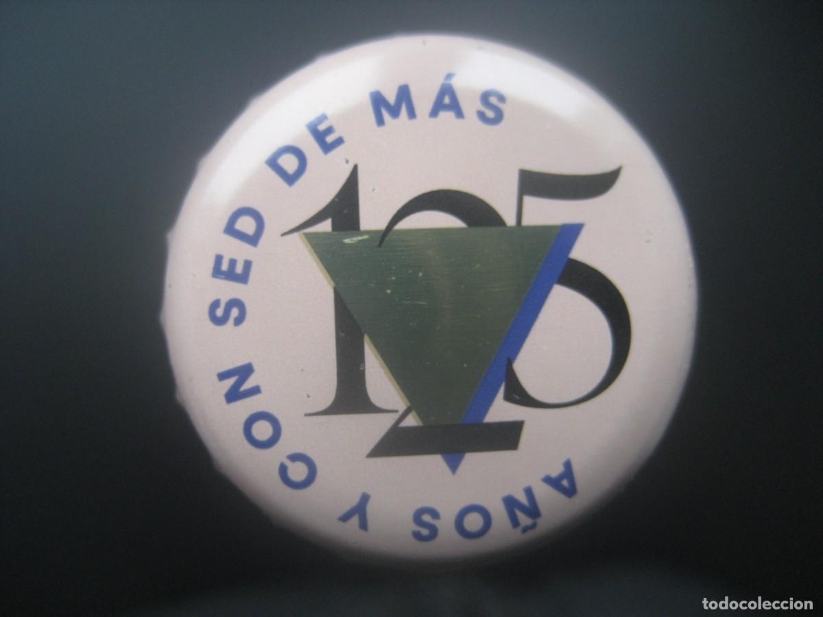 Coleccionismo de cervezas: CHAPA CERVEZA AMBAR. EDICION ESPECIAL LIMITADA 125 A&Ntilde;OS (Rosa)