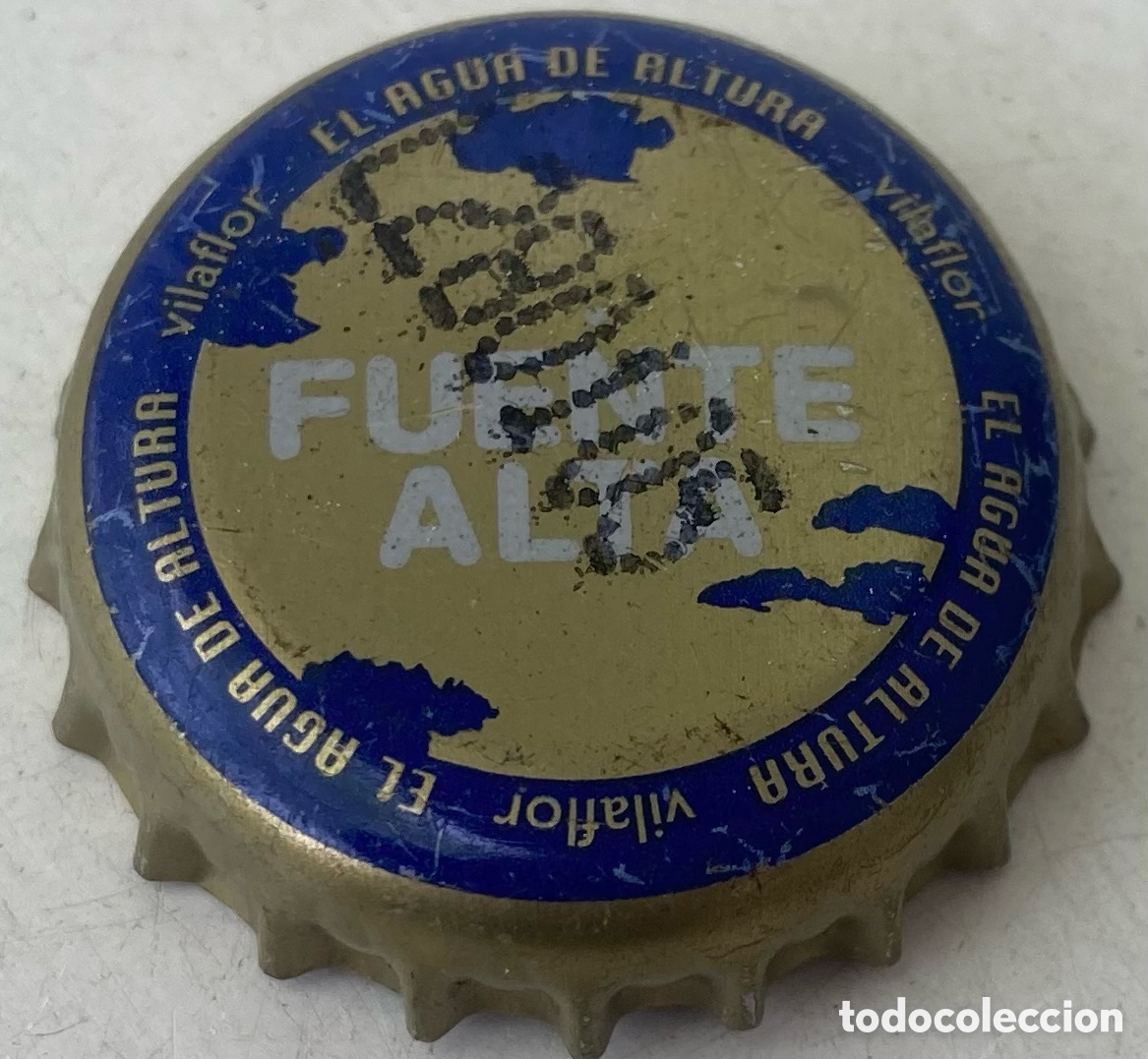 Coleccionismo de cervezas: ANTIGUA CHAPA AGUA FUENTE ALTA(6). VILAFLOR (I. CANARIAS).FAB. CHAPA: TCI.----LOTE N. 4086--CARMANJO