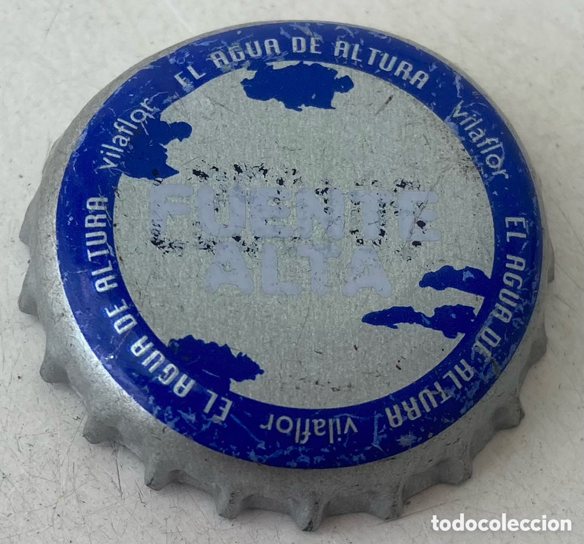 Coleccionismo de cervezas: ANTIGUA CHAPA AGUA FUENTE ALTA. VILAFLOR (5). CANARIAS. FAB. CHAPA:TCI--LOTE N. 4087---CARMANJO