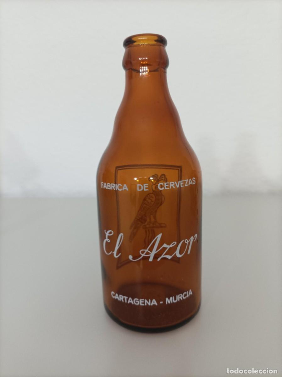 Coleccionismo de cervezas: Antigua botella de cerveza el Azor - Foto 2