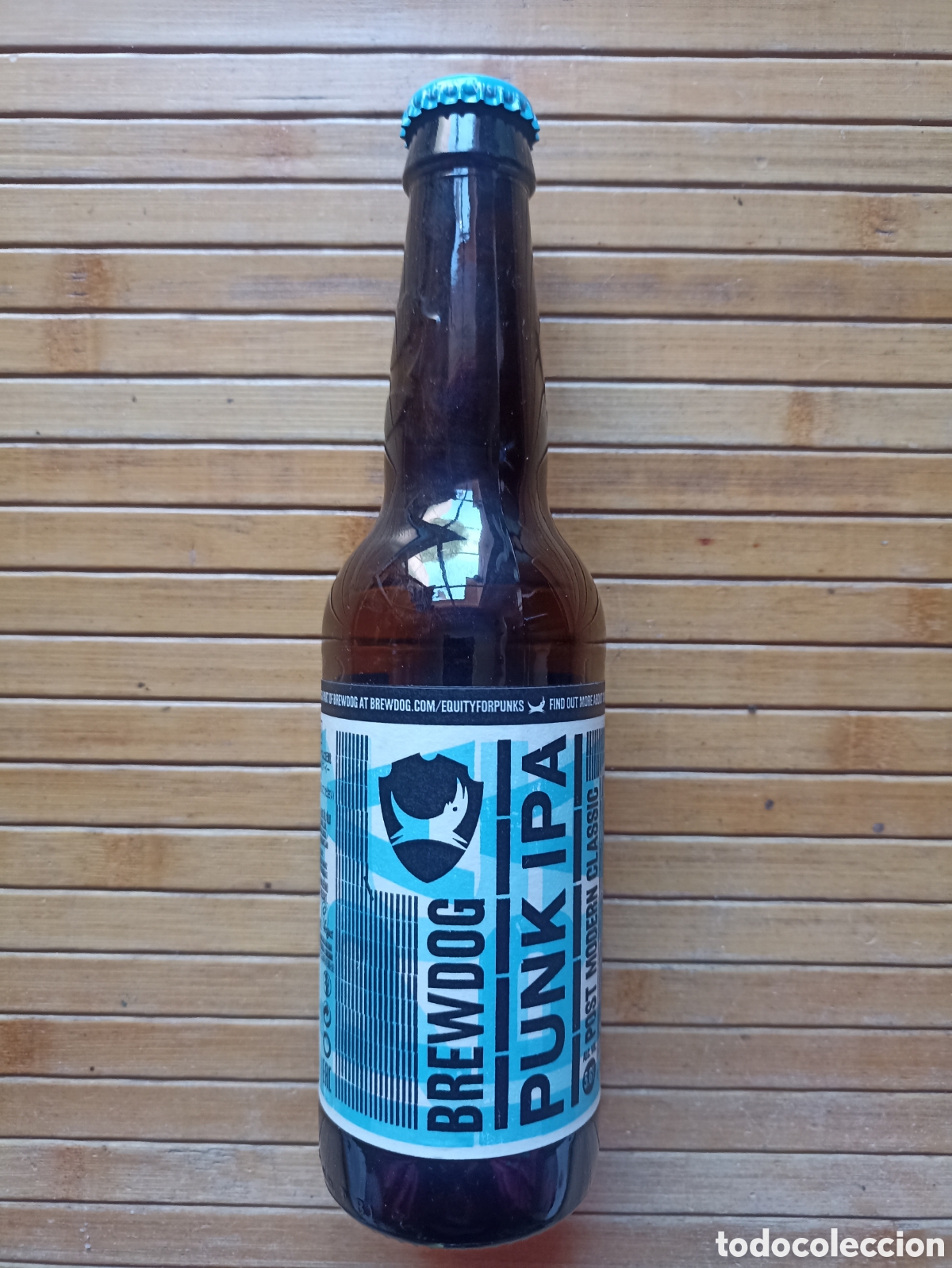 Coleccionismo de cervezas: Botella cerveza Punk Ipa vac&iacute;a con chapa 330 ml