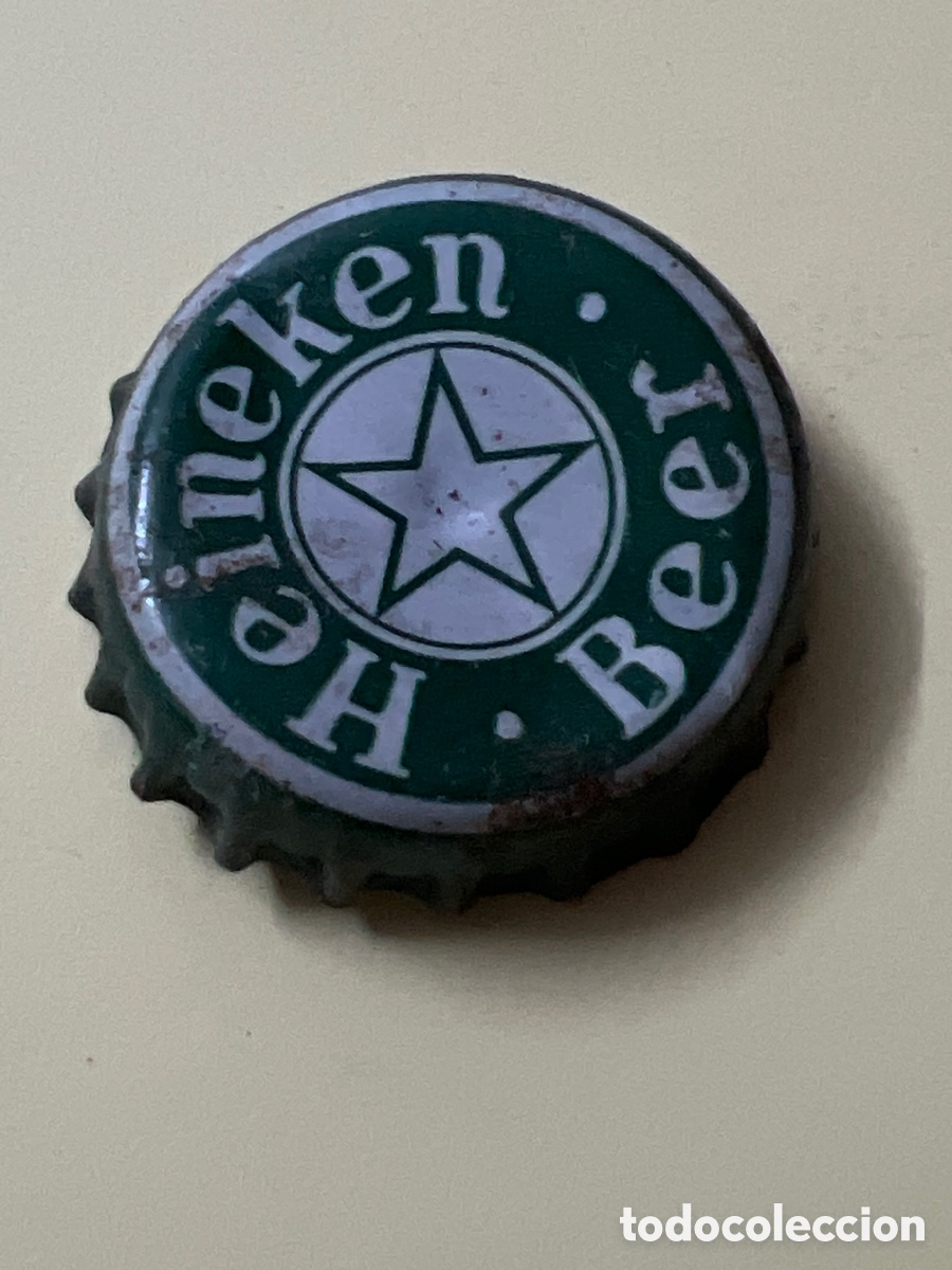 Coleccionismo de cervezas: T4/X7/R3. Tap&oacute;n Corona - Chapa Cerveza Heineken