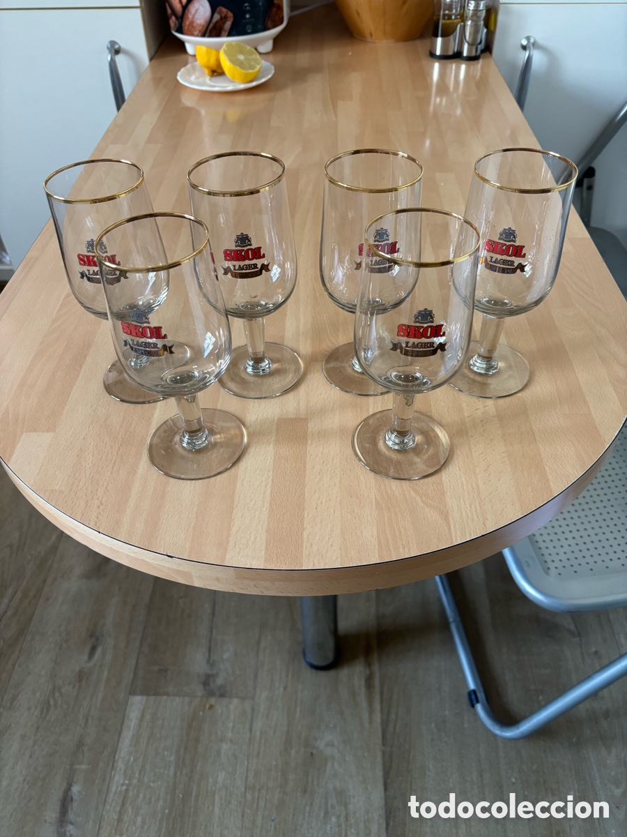 Coleccionismo de cervezas: Copas cerveza SKOL LAGER - Foto 1