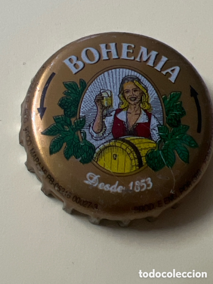 Coleccionismo de cervezas: T4/X5/C5. BOTTLE CAP BIER BIRRA BEER CHAPA CERVEZA BOHEMIA. BRASIL.