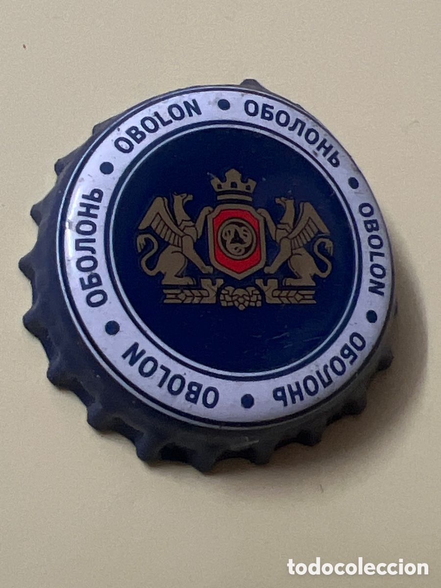 Coleccionismo de cervezas: T4/X5/F4. Chapa tap&oacute;n corona de la cerveza de Ucrania OBOLON PORTER