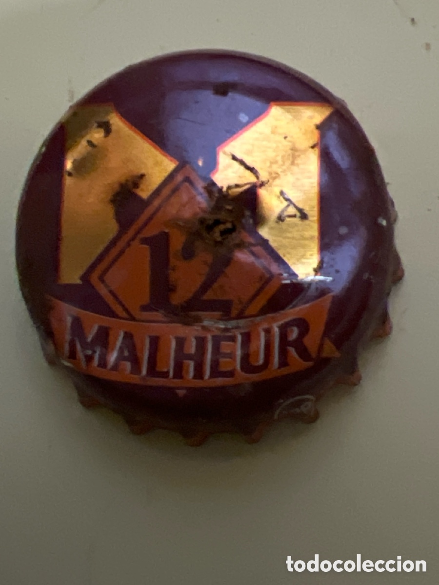 Coleccionismo de cervezas: T4/X16/A2/6. TAPON CORONA CAPSULA CHAPA CERVEZA MALHEUR (B&Eacute;LGICA)