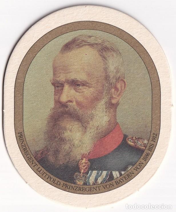 Coleccionismo de cervezas: Posavasos de cerveza alemana Prinzeregent Luitpold Weissbier - Prinzeregent von Bayern von 1886b1912