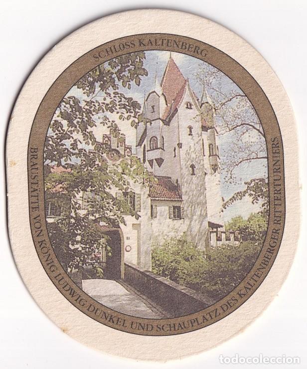 Coleccionismo de cervezas: Posavasos cerveza alemana Prinzregent Luitpold Weissbier - Schloss Kaltenberg , Baviera - Castillo