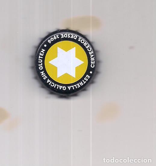 Coleccionismo de cervezas: 1 chapa estrella galicia sin gluten fact NB