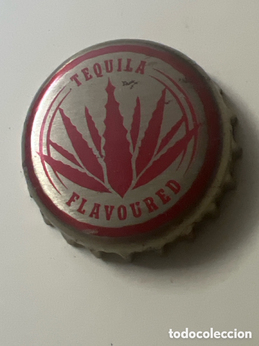 Coleccionismo de cervezas: T4/X12/K5. chapa tap&oacute;n corona de tequila flavoured