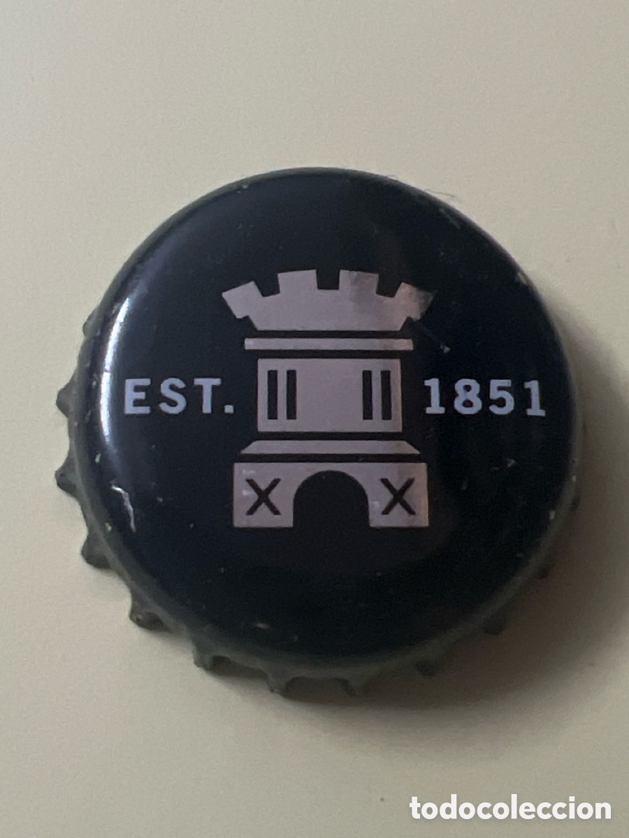 Coleccionismo de cervezas: T4/X14/B2. Chapa cerveza - St Austell Brewery Beer Bottle Top Crown Cap Used Black