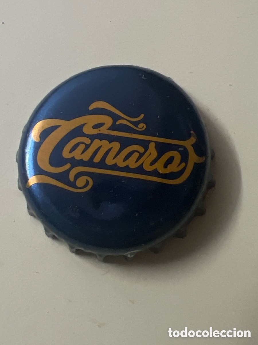 Coleccionismo de cervezas: T4/X14/B3. Chapa tap&oacute;n corona de la cerveza alemana CAMARO (Supermercados LIDL)